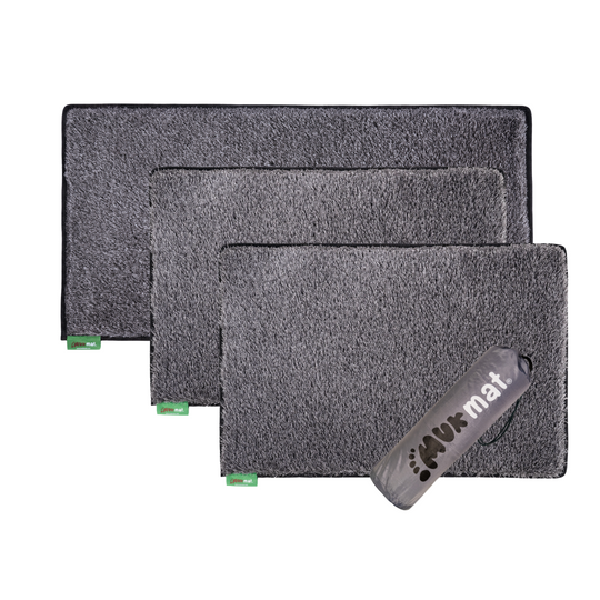 muk mat Home Door Mat Bundle Dark Grey