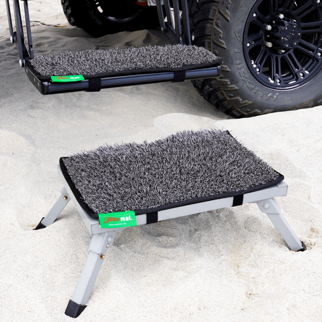 muk mat Portable Caravan Step Dark Grey