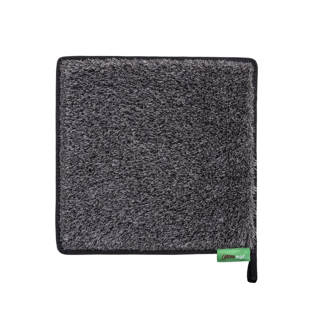 muk mat dark grey square mat