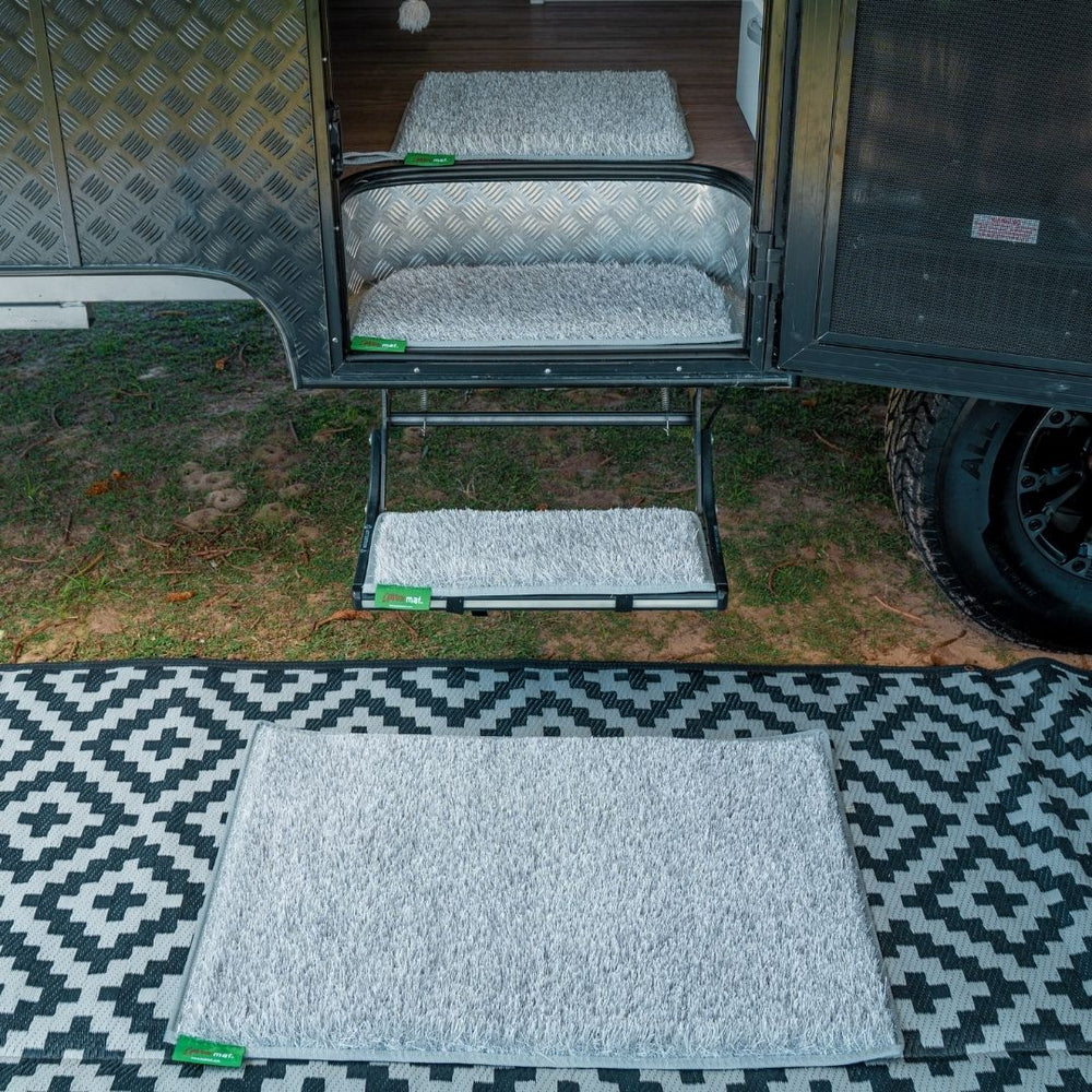 light grey caravan step mats