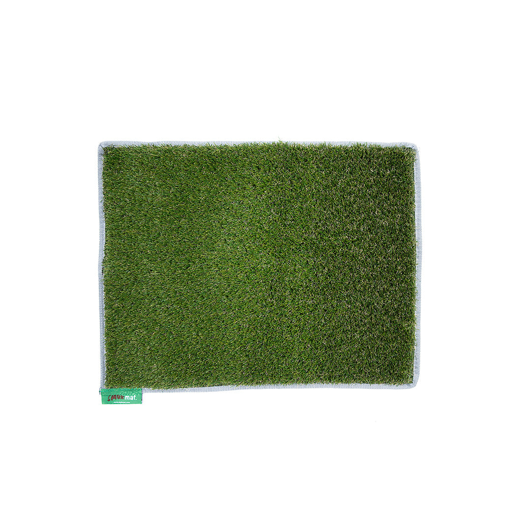 Original artificial grass mat in Stone Grey trim.