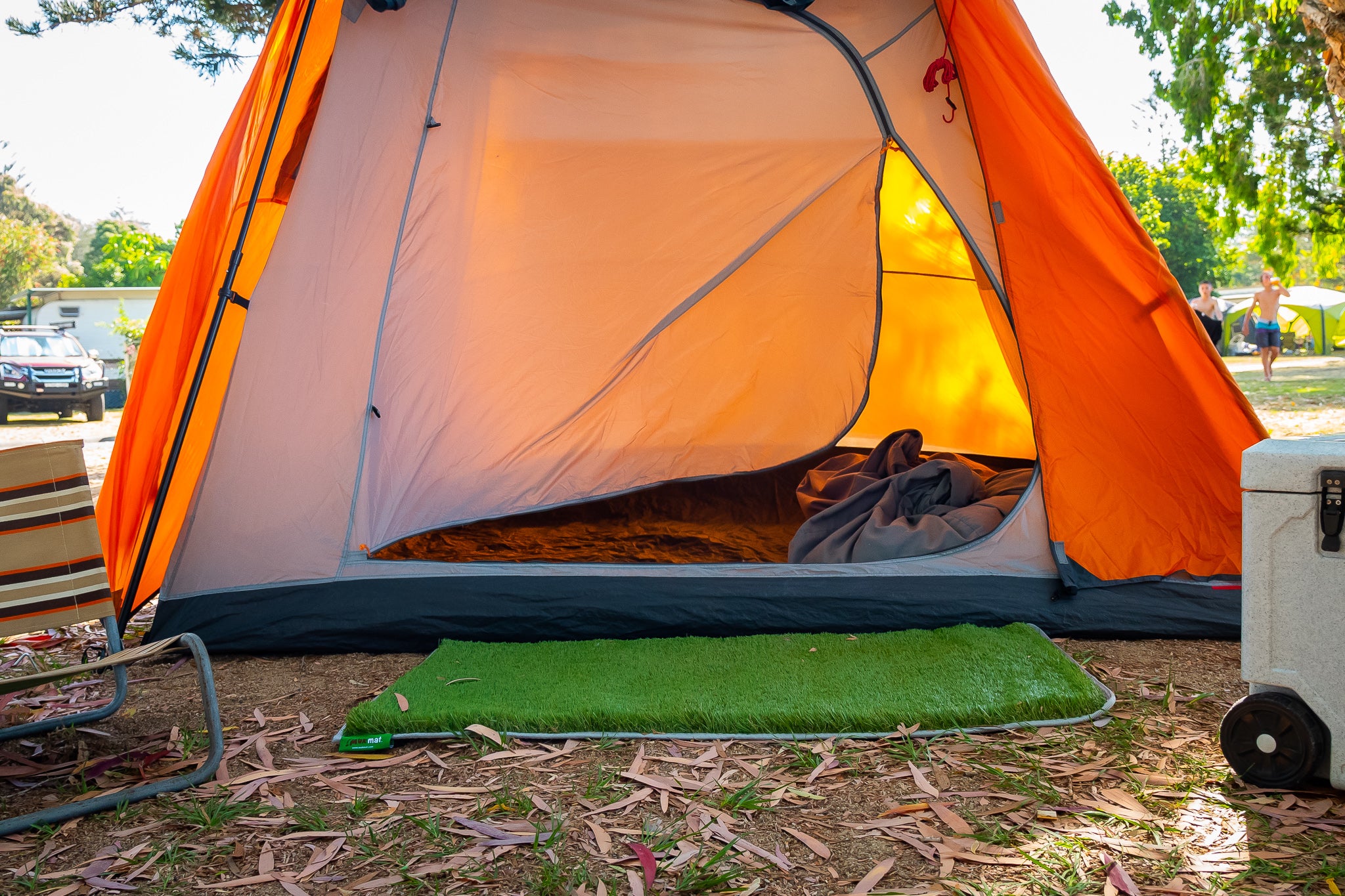 Camping tent clearance mat