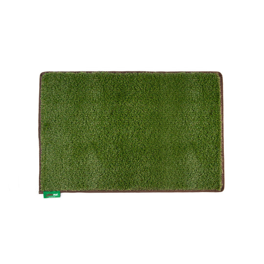 Large grass mat in Earth Brown trim.
