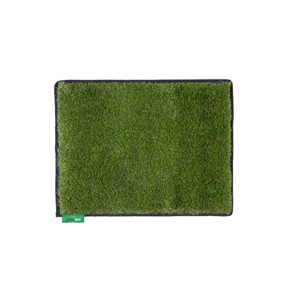 Original artificial grass mat in Pitch Black trim.
